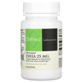 DaVinci Laboratories of Vermont Micronized DHEA 25 mg 90 Capsules 026664249890