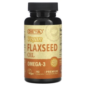 Deva Premium Vegan Flaxseed Oil 90 Vegan Caps 895634000201