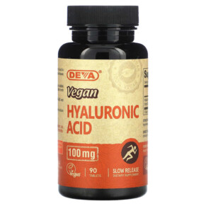Deva Vegan Hyaluronic Acid 100 mg 90 Tablets 895634000454