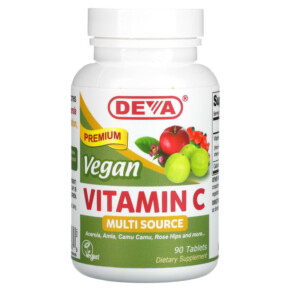 Deva Vegan Vitamin C Multi Source 90 Tablets 895634000676