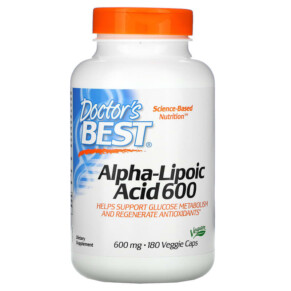 Doctor's Best Alpha-Lipoic Acid 600 600 mg 180 Veggie Caps 753950002494