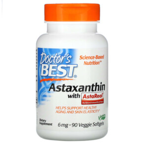 Doctor's Best Astaxanthin with AstaReal 6 mg 90 Veggie Softgels 753950003675