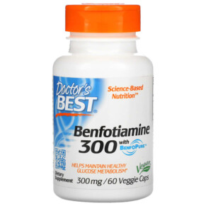 Doctor's Best Benfotiamine with BenfoPure 300 mg 60 Veggie Caps 753950002708