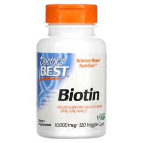 Doctor's Best Biotin 10.000 mcg 120 Veggie Caps 753950003736