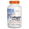 Doctor's Best Collagen Types 1 and 3 with Peptan and Vitamin C 125 mg 240 Capsules 753950002630