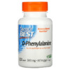 Doctor's Best D-Phenylalanine 500 mg 60 Veggie Caps 753950001107
