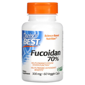 Doctor's Best Fucoidan 70% 300 mg 60 Veggie Caps 753950001657