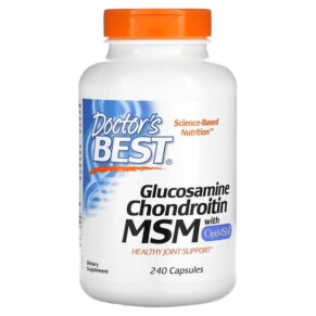 Doctor's Best Glucosamine Chondroitin MSM with OptiMSM 240 Capsules 753950000810