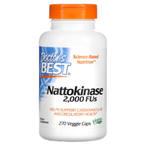Doctor's Best Nattokinase 2.000 FUs 270 Veggie Caps 753950002531