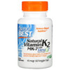 Doctor's Best Natural Vitamin K2 MK-7 with MenaQ7 45 mcg 60 Veggie Caps 753950001985