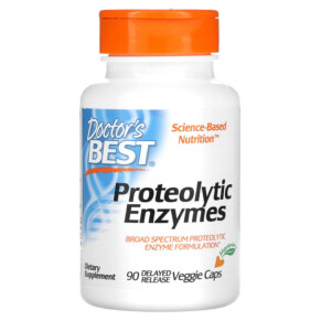 Doctor's Best Proteolytic Enzymes 90 Delayed Release Veggie Caps 753950001848