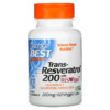 Doctor's Best Trans-Resveratrol 200 with Resvinol 200 mg 60 Veggie Caps 753950002111