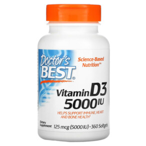Doctor's Best Vitamin D3 125 mcg (5.000 IU) 360 Softgels 753950002500