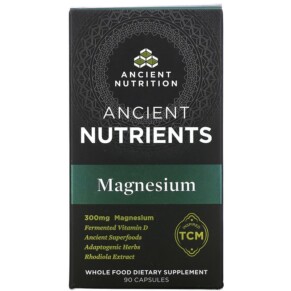 Dr. Axe / Ancient Nutrition Ancient Nutrients Magnesium 100 mg 90 Capsules 816401023360