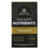 Dr. Axe / Ancient Nutrition Ancient Nutrients Vitamin D 60 Capsules 816401023278
