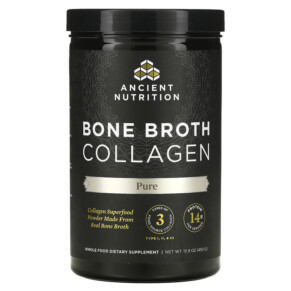 Dr. Axe / Ancient Nutrition Bone Broth Collagen Pure 15.9 oz (450 g) 816401020048