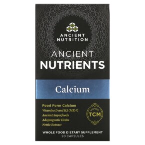 Dr. Axe / Ancient Nutrition Calcium 90 Capsules 816401023315