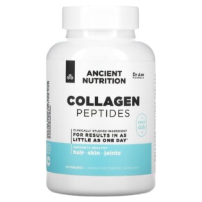 Dr. Axe / Ancient Nutrition Collagen Peptides 30 Tablets 816401025708