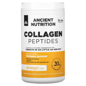 Dr. Axe / Ancient Nutrition Collagen Peptides Orange 9.02 oz (255.6 g) 816401025692