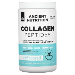 Dr. Axe / Ancient Nutrition Collagen Peptides Unflavored 9.88 oz (280 g) 816401025678