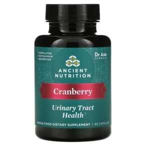 Dr. Axe / Ancient Nutrition Cranberry Urinary Tract Health 60 Capsules 816401025593