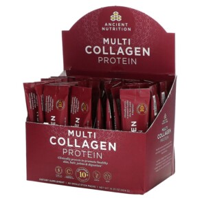 Dr. Axe / Ancient Nutrition Multi Collagen Protein 40 Single Stick Packets 0.36 oz (10.1 g) Each 858109006320