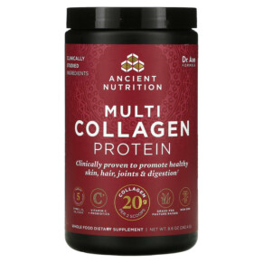 Dr. Axe / Ancient Nutrition Multi Collagen Protein Unflavored 8.6 oz (242.4 g) 816401022172