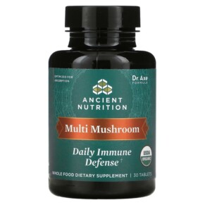 Dr. Axe / Ancient Nutrition Multi Mushroom Daily Immune Defense 30 Tablets 816401025548