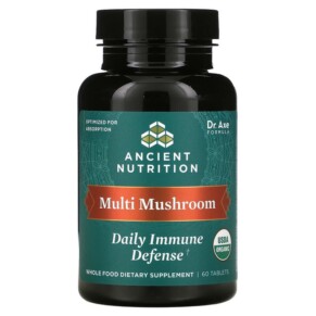 Dr. Axe / Ancient Nutrition Multi Mushroom Daily Immune Defense 60 Tablets 816401025531