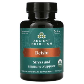 Dr. Axe / Ancient Nutrition Reishi Stress and Immune Support 30 Tablets 816401025500