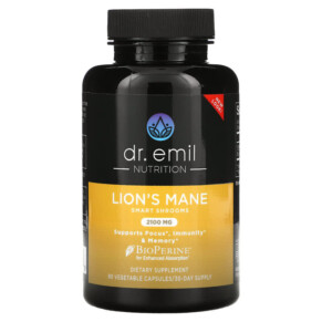 Dr. Emil Nutrition Lion's Mane Smart Shrooms 2.100 mg 90 Vegetable Capsules 850002956269
