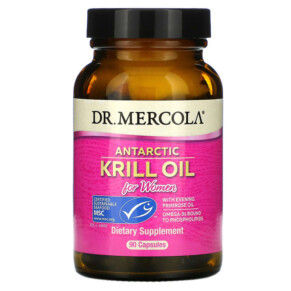 Dr. Mercola Antarctic Krill Oil for Women 90 Capsules 813006010283