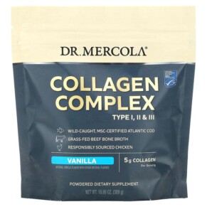 Dr. Mercola Collagen Complex Type l ll & lll Vanilla 5 g 10.89 oz (309 g) 810094210168