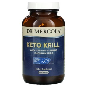 Dr. Mercola Keto Krill with Choline & Serine Phospholipids 180 Capsules 810487031981