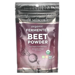 Dr. Mercola Organic Fermented Beet Powder 5.29 oz (150 g) 813006018401