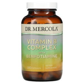 Dr. Mercola Vitamin B Complex with Benfotiamine 180 Capsules 810487031806