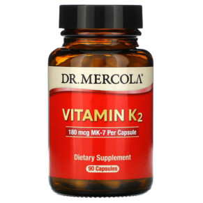 Dr. Mercola Vitamin K2 180 mcg 90 Capsules 813006015325