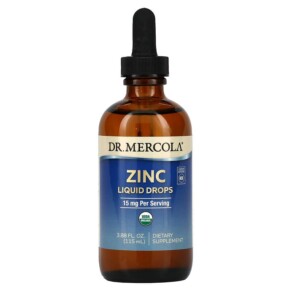 Dr. Mercola Zinc 15 mg 3.88 fl oz (115 ml) 810487033435