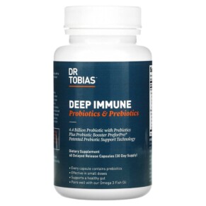 Dr. Tobias Deep Immune Probiotics & Prebiotics 60 Delayed Release Capsules 842367001210