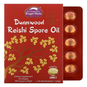 Dragon Herbs (Ron Teeguarden) Duanwood Reishi Spore Oil 500 mg 30 Softgels 679372005885