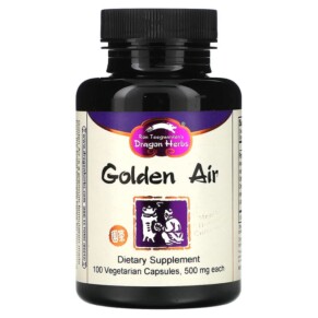 Dragon Herbs (Ron Teeguarden) Golden Air 500 mg 100 Vegetarian Capsules 679372001511
