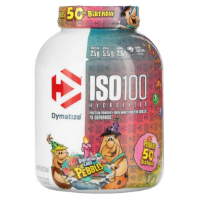 Dymatize ISO100 Hydrolyzed 100% Whey Protein Isolate Birthday Cake Pebbles 5 lb (2.3 kg) 705016500420