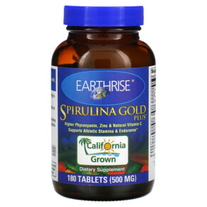 Earthrise Spirulina Gold Plus 500 mg 180 Tablets 032602846281