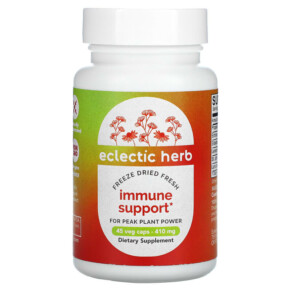 Eclectic Institute Freeze Dried Fresh Immune Support 410 mg 45 Veg Caps 023363324026