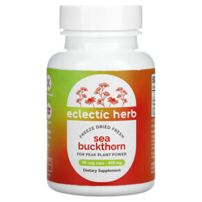 Eclectic Institute Freeze Dried Fresh Sea Buckthorn 400 mg 90 Veg Caps 023363309627