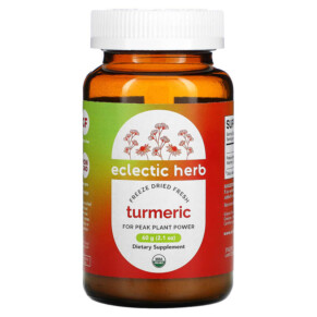 Eclectic Institute Freeze Dried Fresh Turmeric 2.1 oz (60 g) 023363376230
