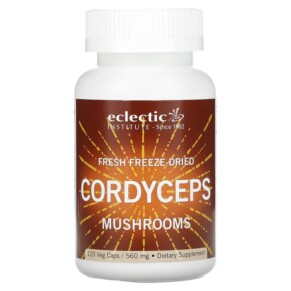 Eclectic Institute Fresh Freeze-Dried Cordyceps Mushrooms 560 mg 120 Veg Caps 023363301003