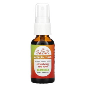 Eclectic Institute Herbal Throat Spray Elderberry Red Root 1 fl oz (30 ml) 023363200726