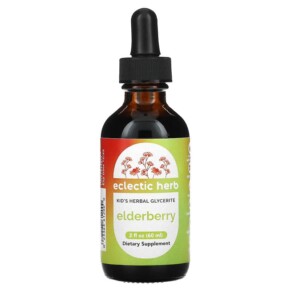 Eclectic Institute Kid's Herbal Glycerite Elderberry 2 fl oz (60 ml) 023363612000