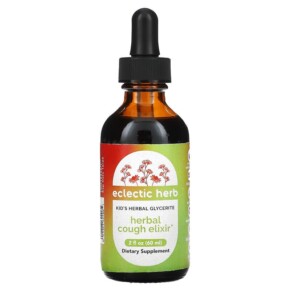 Eclectic Institute Kids Herbal Glycerite Herbal Cough Elixir 2 fl oz (60 ml) 023363622061